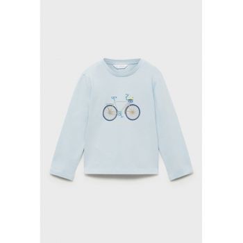 Bluza de bumbac cu imprimeu grafic