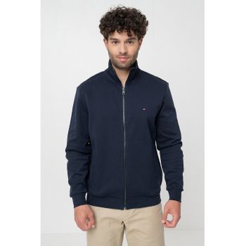 Bluza de trening cu fermoar si logo discret