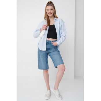 Camasa lejera de bumbac cu model in dungi