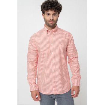 Camasa Oxford de bumbac cu model in dungi