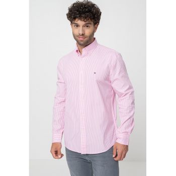 Camasa Oxford de bumbac cu model in dungi