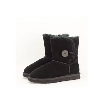 Cizme copii din piele naturala negre Beth 132 9267