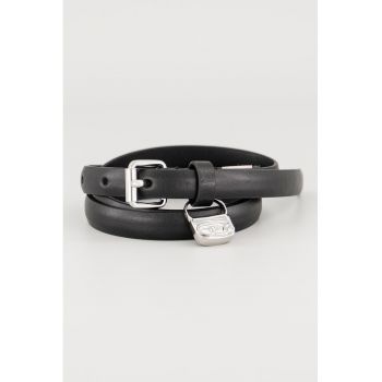 Curea de piele cu logo B-Charm