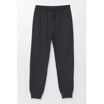 Pantaloni din amestec de bumbac cu snururi