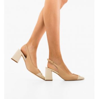 Pantofi dama Sandy Nude ieftini