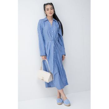 Rochie-camasa maxi cu dungi