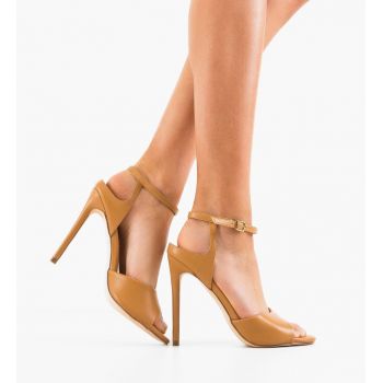 Sandale dama Lannuz Camel ieftine