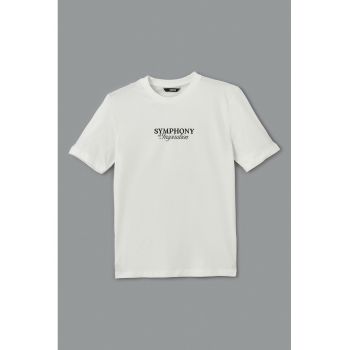 Tricou cu imprimeu text