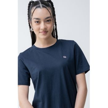 Tricou de bumbac cu logo discret