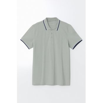 Tricou polo regular fit din bumbac
