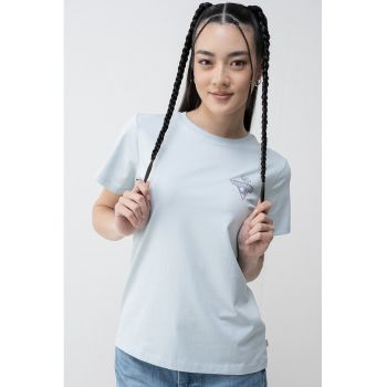 Tricou regular fit cu imprimeu pe piept
