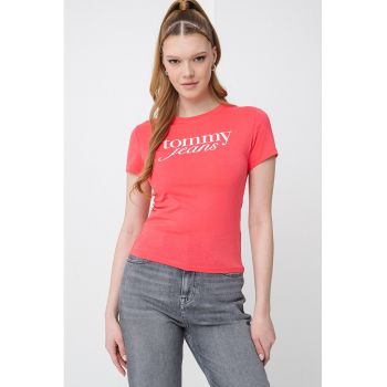 Tricou slim fit cu imprimeu logo