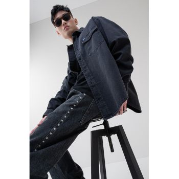 Camasa din chambray cu maneci lungi