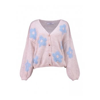 Cardigan cu model floral ieftin