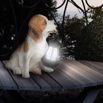 Lampa decorativa solara led catelus din plastic