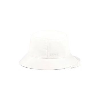 Palarie bucket din bumbac cu broderie logo