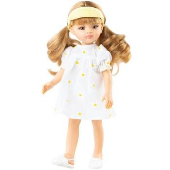 Papusa Ksenia, 32 cm, in rochie cu margarete  - Amigas, Paola Reina