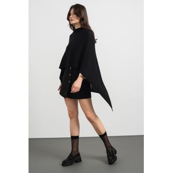 Poncho din amestec de lana