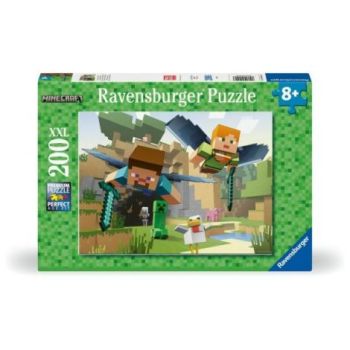 Ravensburger - Puzzle aventurile Minecraft 200 piese XXL
