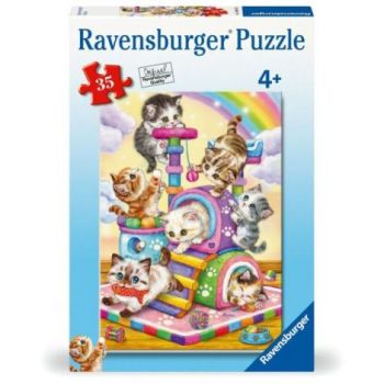 Ravensburger - Puzzle pisicute la joaca 35 piese