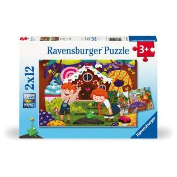 Ravensburger - Puzzle povesti cu zane 2x12 piese