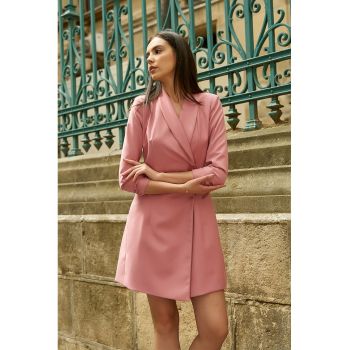 Rochie-sacou cu maneci 3/4