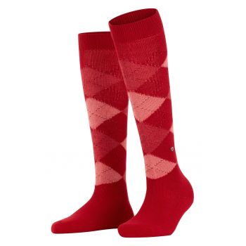 Sosete lungi pana la genunchi cu model argyle