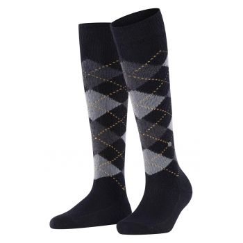 Sosete lungi pana la genunchi cu model argyle