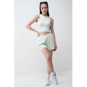 Top crop striat pentru fitness