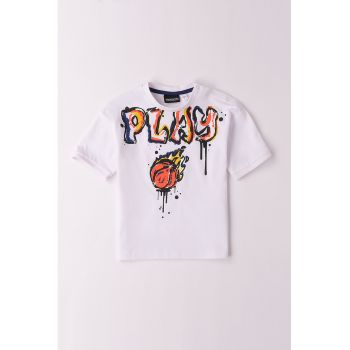 Tricou din bumbac cu design grafic