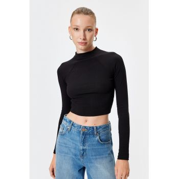 Bluza crop striata