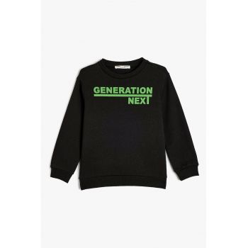 Bluza de trening regular fit cu model text