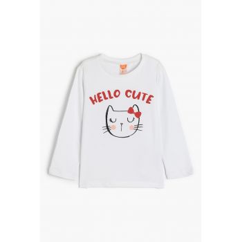 Bluza din bumbac cu imprimeu grafic