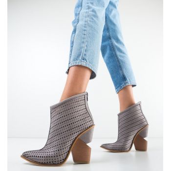 Botine Fendare Gri ieftine