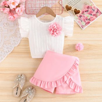 Compleu Roz Fetite Eliana - 5-6 ani