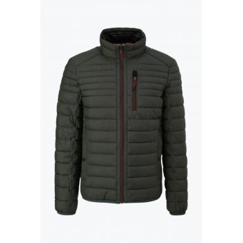 Jacheta barbati cu buzunare oblice si logo verde 55975