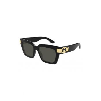 Ochelari de soare dreptunghiulari cu lentile uni - Auriu - Negru -