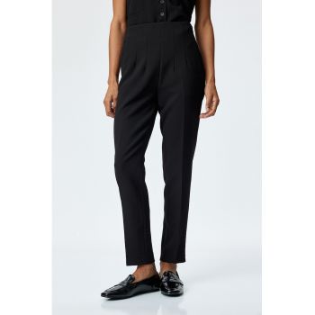 Pantaloni eleganti cu talie inalta