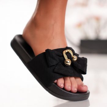 Papuci Bow Lucky - 2088 Black