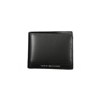 Portofel Business Mini de piele pentru barbati - Negru
