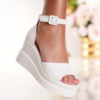 Sandale cu Platforma - 2Y1 White 03