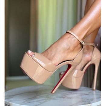 Sandale cu toc Ninesa Nude