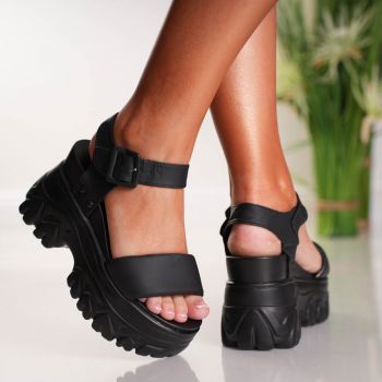 Sandale Dama cu Platforma Pretty - 3WL207 Black