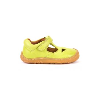 Sandale unisex din piele cu inchidere velcro