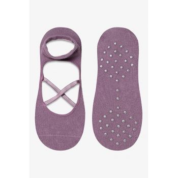 Sosete cu talpa aderenta Ballet - Violet prafuit -
