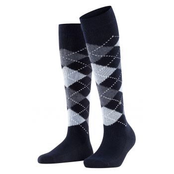 Sosete lungi pana la genunchi cu model argyle
