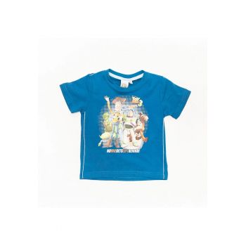 Tricou albastru baieti - KTJM2400-A - 98 cm - Albastru