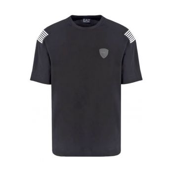 Tricou barbati 6DPT35 -  Viscoza/Poliamida - Negru