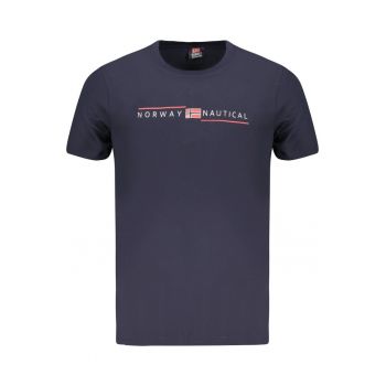 Tricou barbati - cu logo din bumbac - Bleumarin -