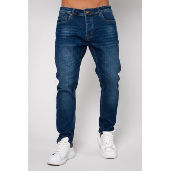 Blugi lungi din denim Dark Blue I 14536